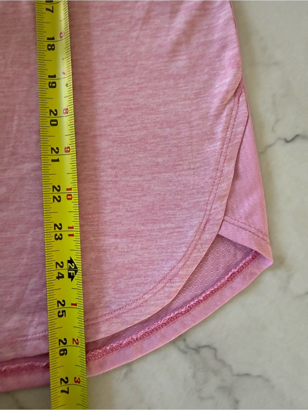 RBX Heathered Light Pink Athletic Tank Top - Picture 5 of 5